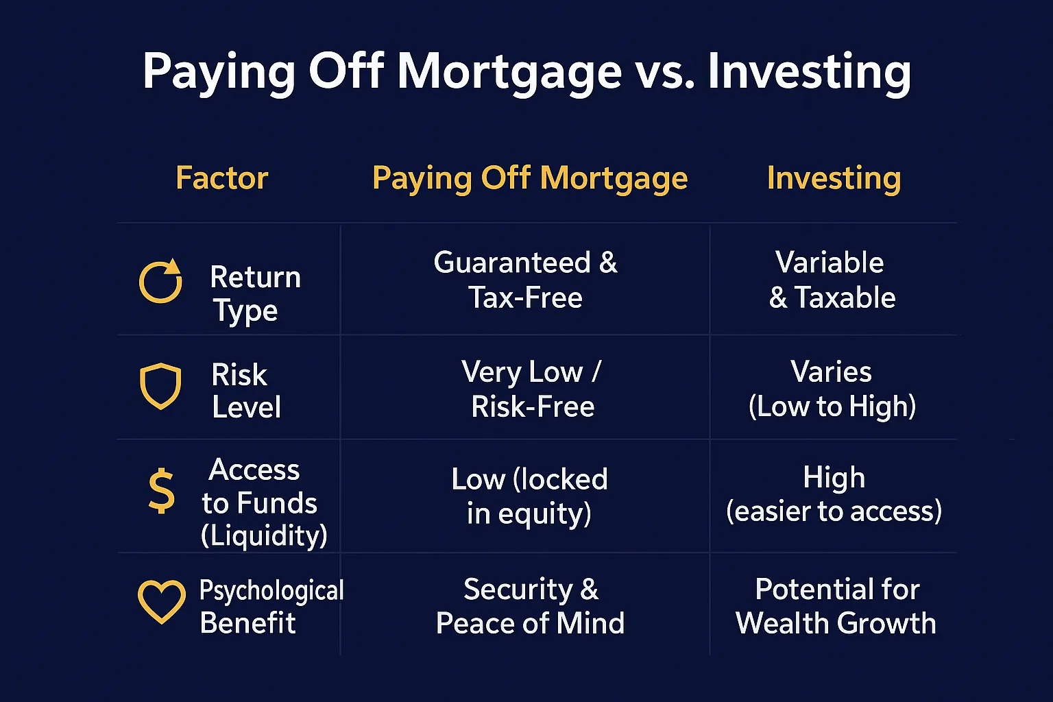 Pay Off Mortgage vs Invest