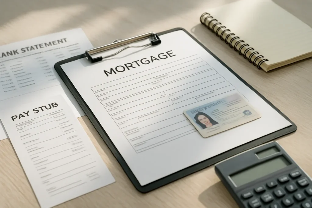 mortgage application checklist documents